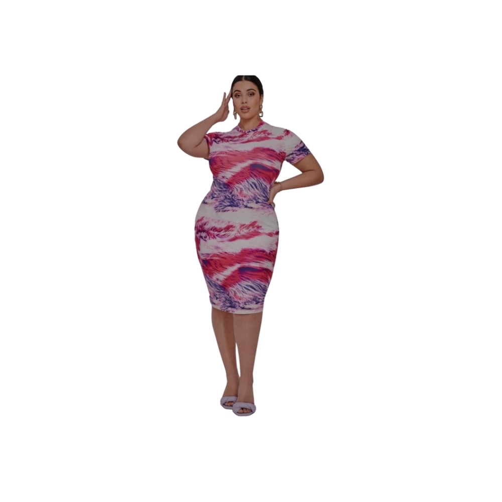 4XL(20) Shein Curve Tie Dye Dress